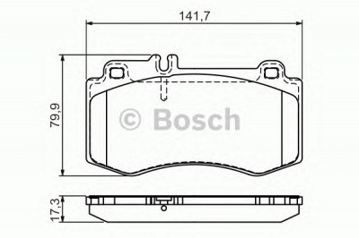 BOSCH 0986494405 -  Комплект тормозных колодок, дисковый тормоз