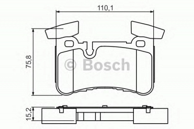 BOSCH 0986494411 -  Комплект тормозных колодок, дисковый тормоз