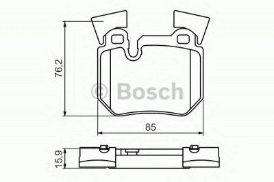 BOSCH 0986494421 -  Комплект тормозных колодок, дисковый тормоз