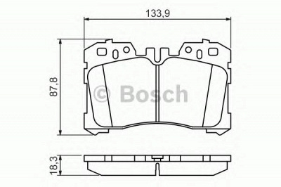 BOSCH 0986494423 -  Комплект тормозных колодок, дисковый тормоз