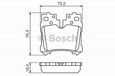 BOSCH 0986494424 -  Комплект тормозных колодок, дисковый тормоз