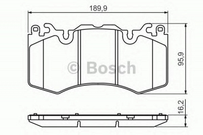 BOSCH 0986494440 -  Комплект тормозных колодок, дисковый тормоз