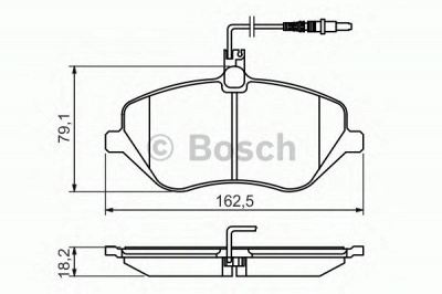 BOSCH 0986494484 -  Комплект тормозных колодок, дисковый тормоз