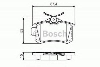 BOSCH 0986494519 -  Комплект тормозных колодок, дисковый тормоз