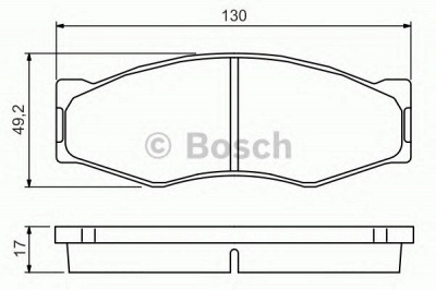 BOSCH 0986494565 -  Комплект тормозных колодок, дисковый тормоз