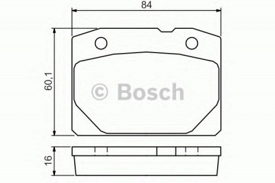 BOSCH 0986494568 -  Комплект тормозных колодок, дисковый тормоз