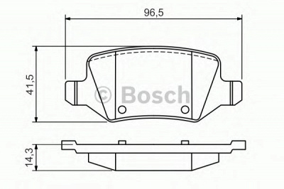 BOSCH 0986494569 -  Комплект тормозных колодок, дисковый тормоз