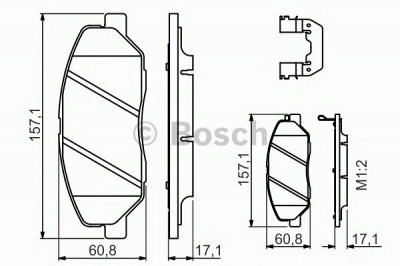 BOSCH 0986494631 -  Комплект тормозных колодок, дисковый тормоз