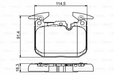 BOSCH 0986494674 -  Комплект тормозных колодок, дисковый тормоз