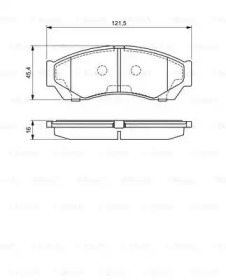 BOSCH 0986494681 -  Комплект тормозных колодок, дисковый тормоз