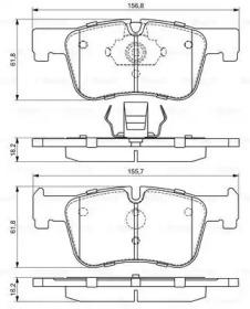 BOSCH 0986494689 -  Комплект тормозных колодок, дисковый тормоз