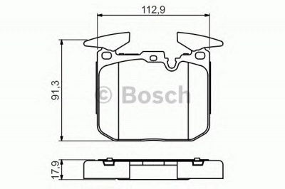 BOSCH 0986494701 -  Комплект тормозных колодок, дисковый тормоз