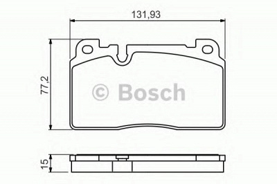 BOSCH 0986494702 -  Комплект тормозных колодок, дисковый тормоз