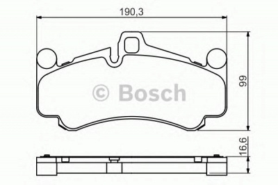 BOSCH 0986494709 -  Комплект тормозных колодок, дисковый тормоз