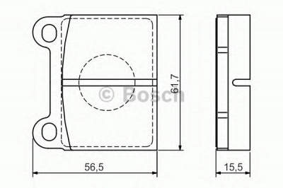 BOSCH 0986495078 -  Комплект тормозных колодок, дисковый тормоз