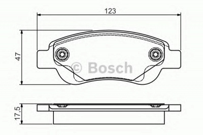 BOSCH 0986495085 -  Комплект тормозных колодок, дисковый тормоз