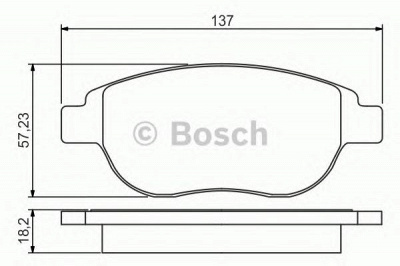 BOSCH 0986495225 -  Комплект тормозных колодок, дисковый тормоз