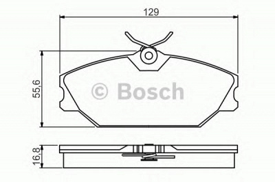 BOSCH 0986495262 -  Комплект тормозных колодок, дисковый тормоз