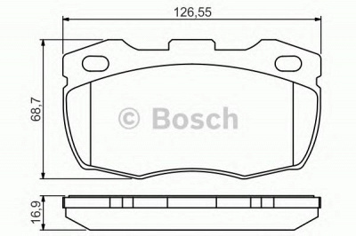 BOSCH 0986495269 -  Комплект тормозных колодок, дисковый тормоз