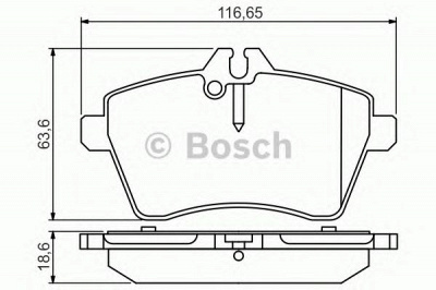 BOSCH 0986495273 -  Комплект тормозных колодок, дисковый тормоз