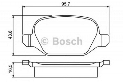 BOSCH 0986495291 -  Комплект тормозных колодок, дисковый тормоз