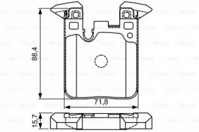 BOSCH 0986495335 -  Комплект тормозных колодок, дисковый тормоз