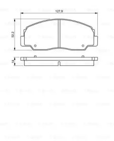 BOSCH 0986495339 -  Комплект тормозных колодок, дисковый тормоз