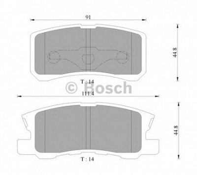 BOSCH 0986505079 -  Комплект тормозных колодок, дисковый тормоз