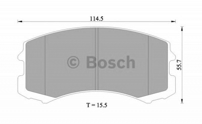 BOSCH 0986505082 -  Комплект тормозных колодок, дисковый тормоз
