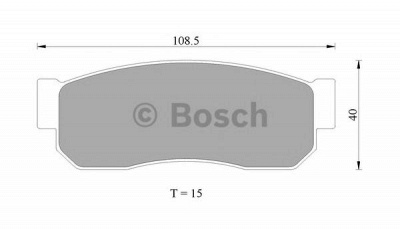 BOSCH 0986505334 -  Комплект тормозных колодок, дисковый тормоз