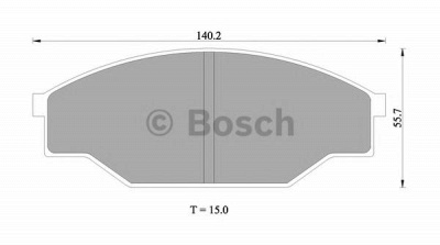 BOSCH 0986505347 -  Комплект тормозных колодок, дисковый тормоз