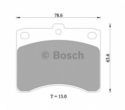 BOSCH 0986505358 -  Комплект тормозных колодок, дисковый тормоз