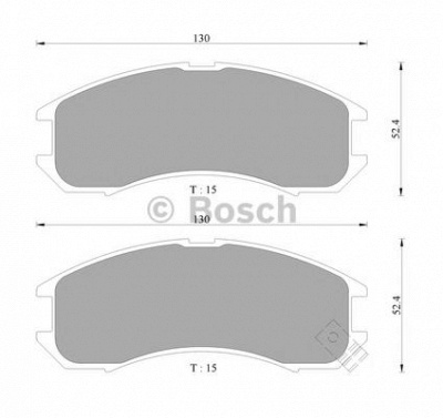 BOSCH 0986505378 -  Комплект тормозных колодок, дисковый тормоз