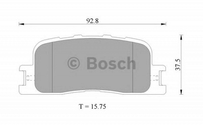 BOSCH 0986505403 -  Комплект тормозных колодок, дисковый тормоз