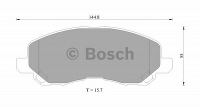 BOSCH 0986505408 -  Комплект тормозных колодок, дисковый тормоз