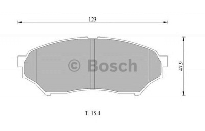BOSCH 0986505669 -  Комплект тормозных колодок, дисковый тормоз