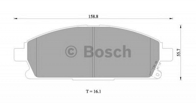 BOSCH 0986505671 -  Комплект тормозных колодок, дисковый тормоз