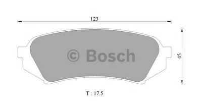 BOSCH 0986505679 -  Комплект тормозных колодок, дисковый тормоз