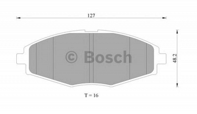 BOSCH 0986505680 -  Комплект тормозных колодок, дисковый тормоз