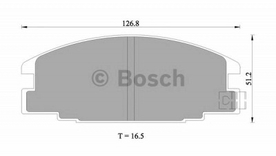 BOSCH 0986505700 -  Комплект тормозных колодок, дисковый тормоз