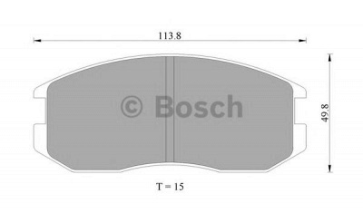 BOSCH 0986505706 -  Комплект тормозных колодок, дисковый тормоз
