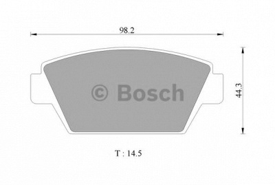 BOSCH 0986505741 -  Комплект тормозных колодок, дисковый тормоз