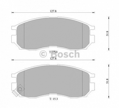 BOSCH 0986505929 -  Комплект тормозных колодок, дисковый тормоз