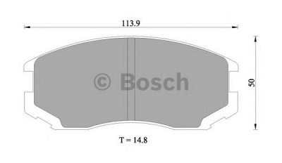 BOSCH 0986505936 -  Комплект тормозных колодок, дисковый тормоз