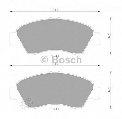 BOSCH 0986505940 -  Комплект тормозных колодок, дисковый тормоз