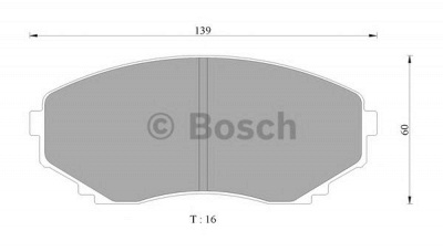 BOSCH 0986505941 -  Комплект тормозных колодок, дисковый тормоз