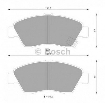 BOSCH 0986505948 -  Комплект тормозных колодок, дисковый тормоз