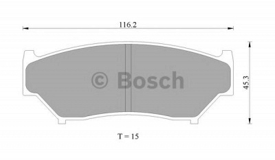 BOSCH 0986505959 -  Комплект тормозных колодок, дисковый тормоз