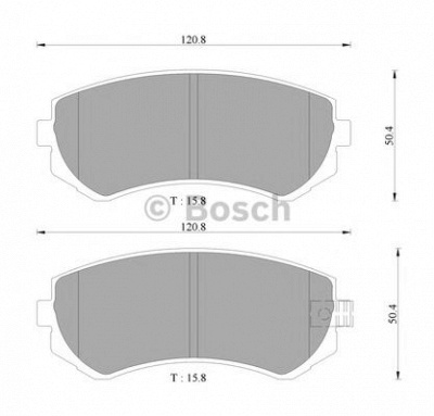 BOSCH 0986505970 -  Комплект тормозных колодок, дисковый тормоз