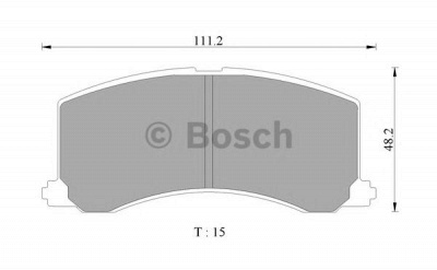 BOSCH 0986505977 -  Комплект тормозных колодок, дисковый тормоз